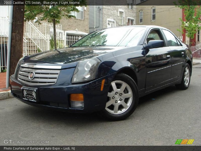 Blue Onyx / Light Neutral 2003 Cadillac CTS Sedan