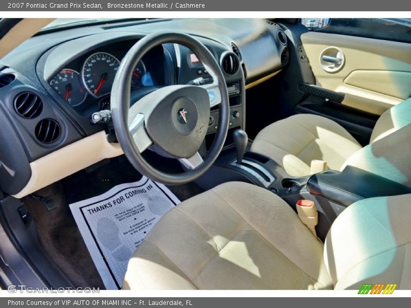 Cashmere Interior - 2007 Grand Prix Sedan 