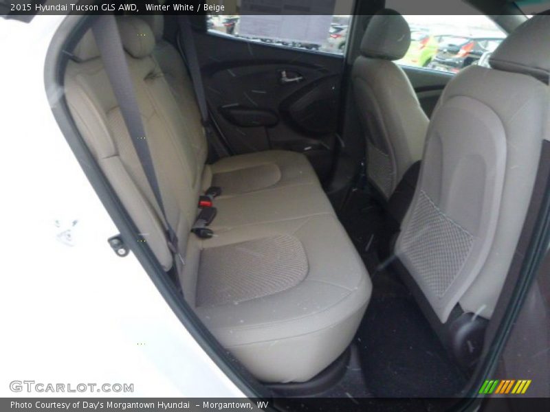 Winter White / Beige 2015 Hyundai Tucson GLS AWD