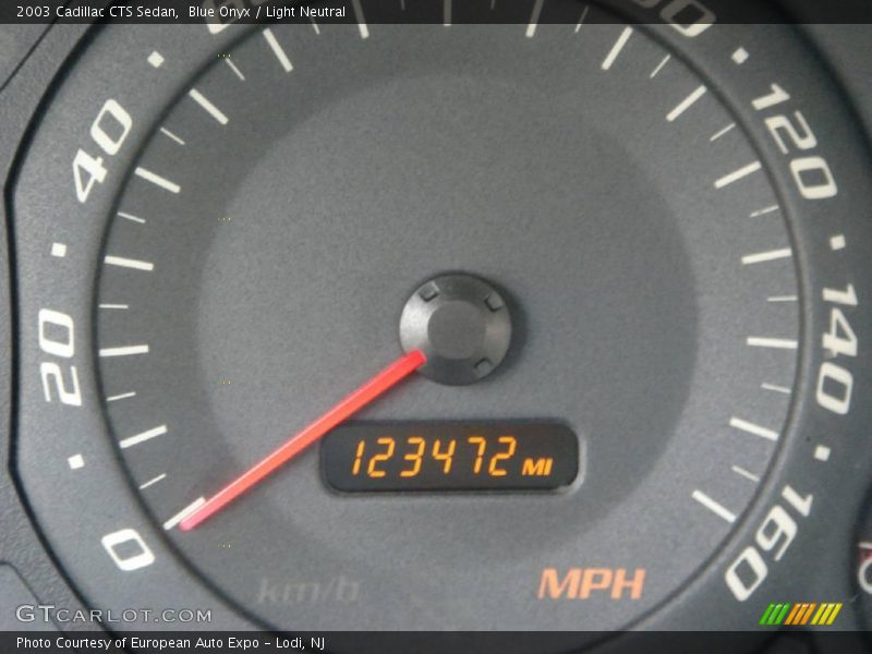 Blue Onyx / Light Neutral 2003 Cadillac CTS Sedan
