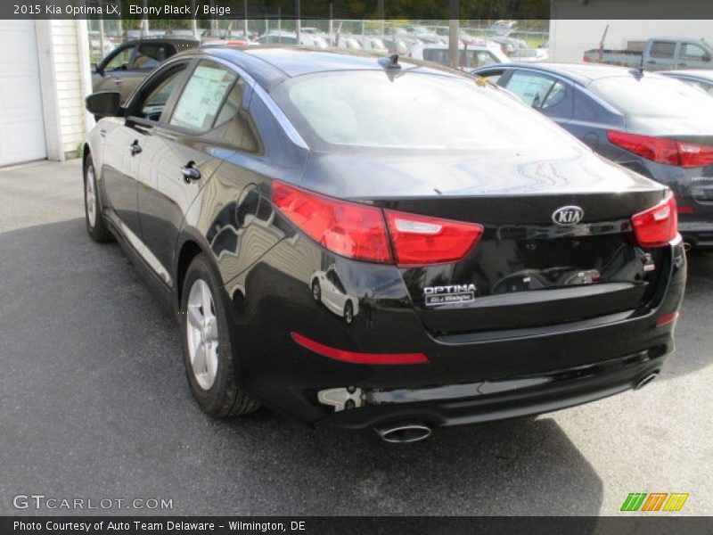 Ebony Black / Beige 2015 Kia Optima LX