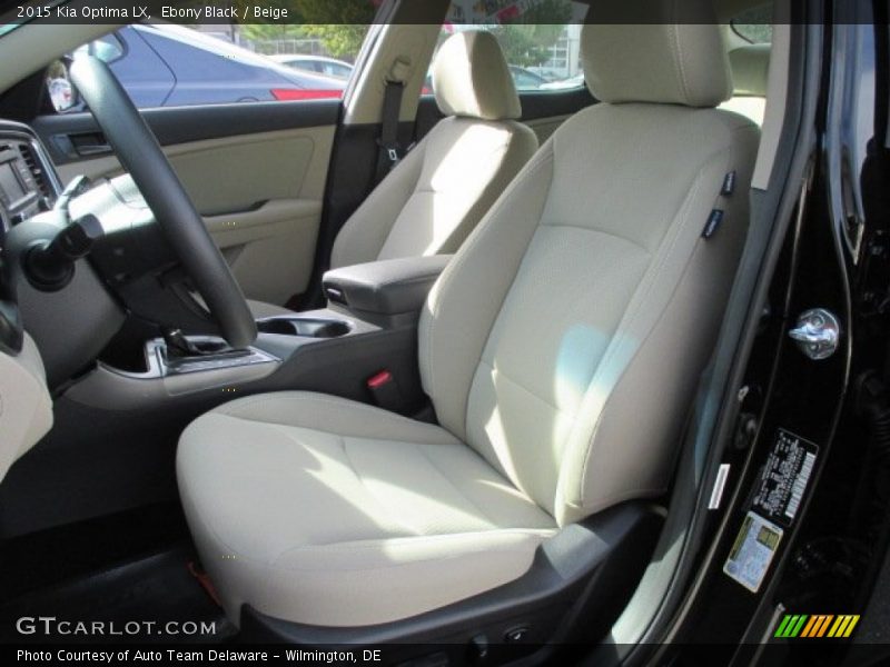 Front Seat of 2015 Optima LX