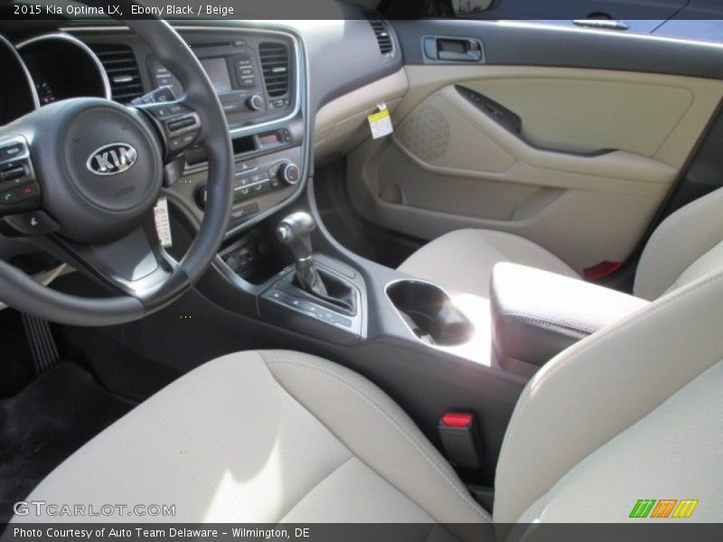 Ebony Black / Beige 2015 Kia Optima LX