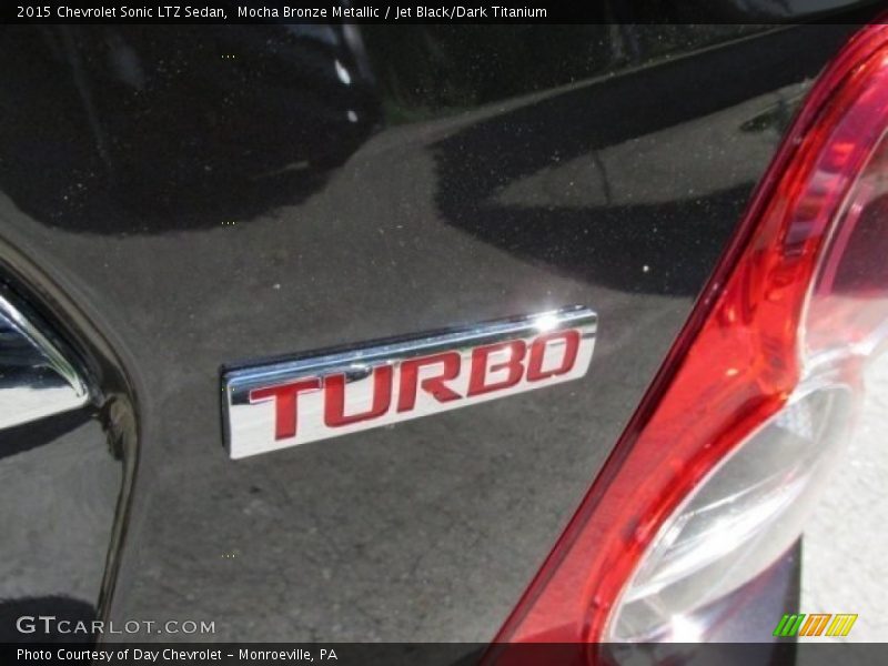 Mocha Bronze Metallic / Jet Black/Dark Titanium 2015 Chevrolet Sonic LTZ Sedan