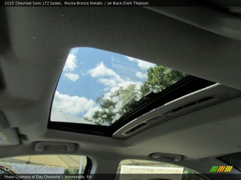Mocha Bronze Metallic / Jet Black/Dark Titanium 2015 Chevrolet Sonic LTZ Sedan