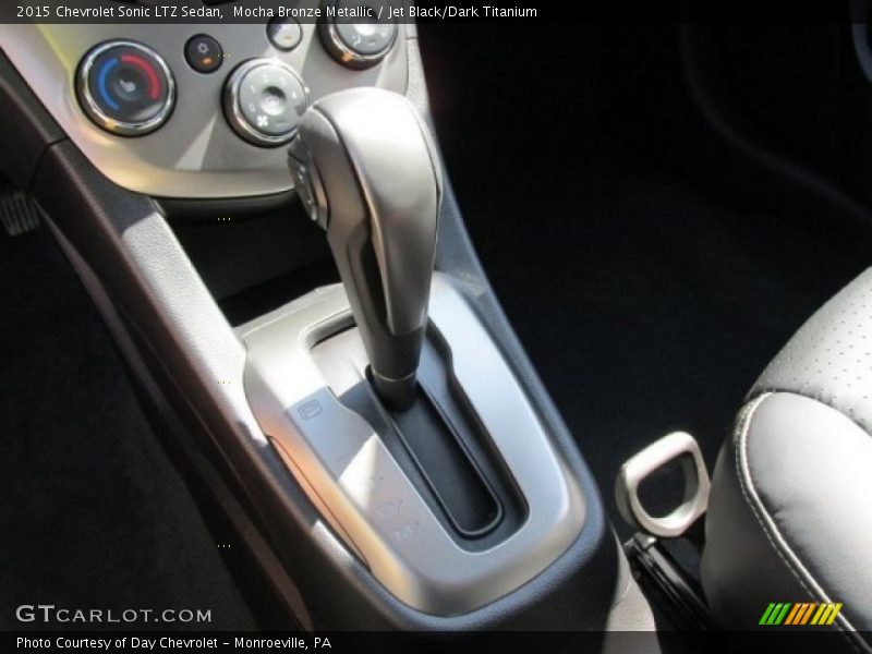 Mocha Bronze Metallic / Jet Black/Dark Titanium 2015 Chevrolet Sonic LTZ Sedan