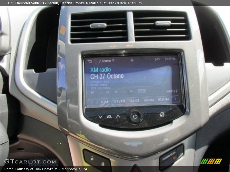Mocha Bronze Metallic / Jet Black/Dark Titanium 2015 Chevrolet Sonic LTZ Sedan