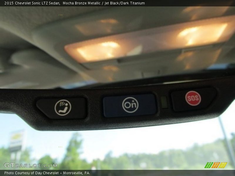 Mocha Bronze Metallic / Jet Black/Dark Titanium 2015 Chevrolet Sonic LTZ Sedan