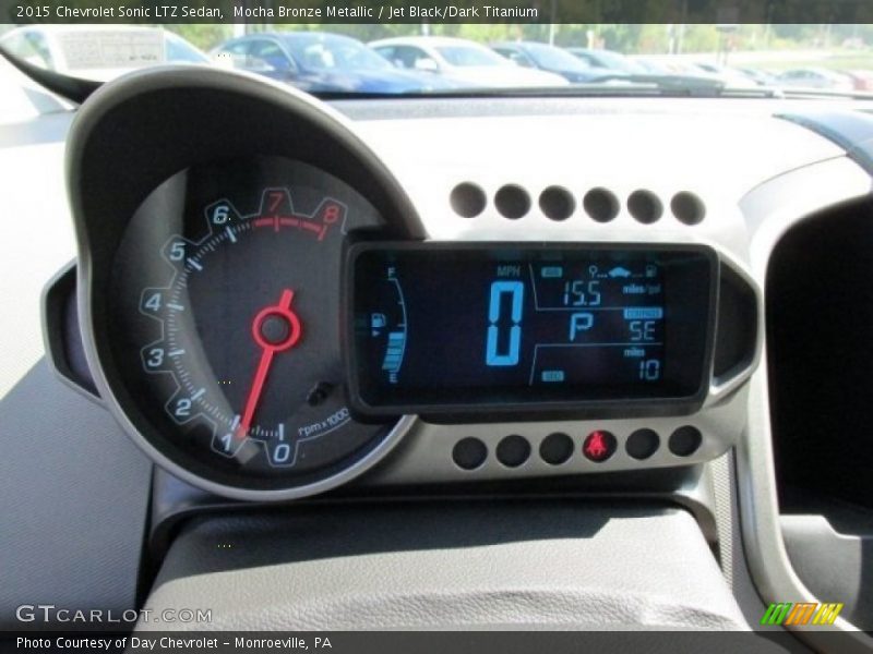 Mocha Bronze Metallic / Jet Black/Dark Titanium 2015 Chevrolet Sonic LTZ Sedan