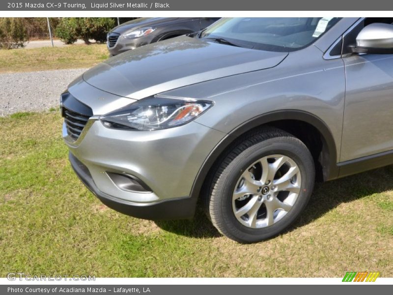 Liquid Silver Metallic / Black 2015 Mazda CX-9 Touring