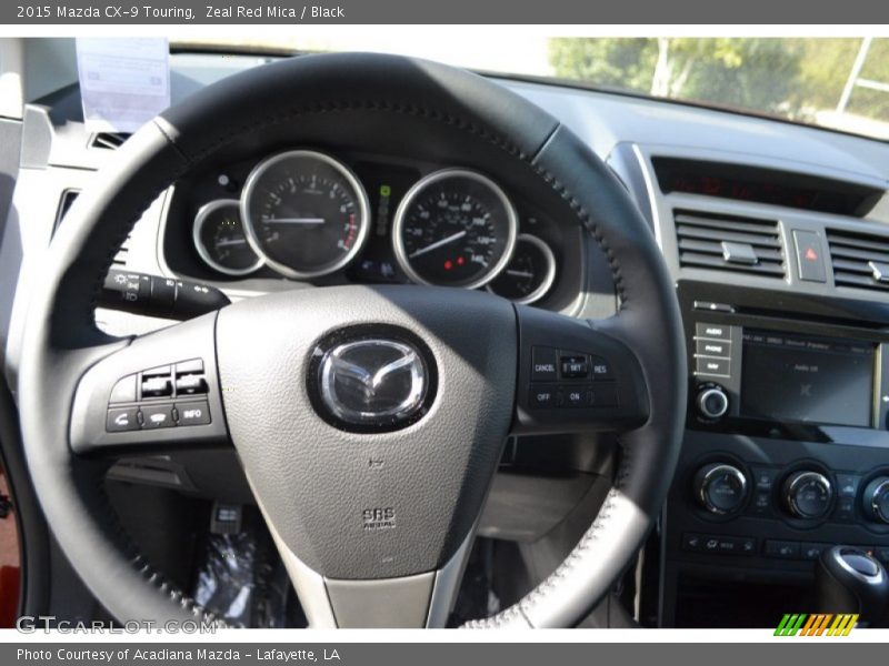 Zeal Red Mica / Black 2015 Mazda CX-9 Touring