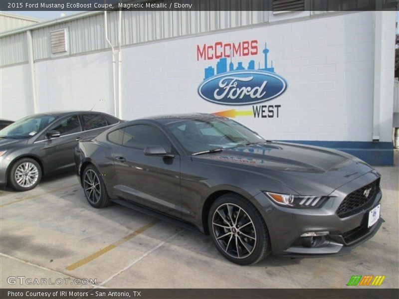 Magnetic Metallic / Ebony 2015 Ford Mustang EcoBoost Coupe