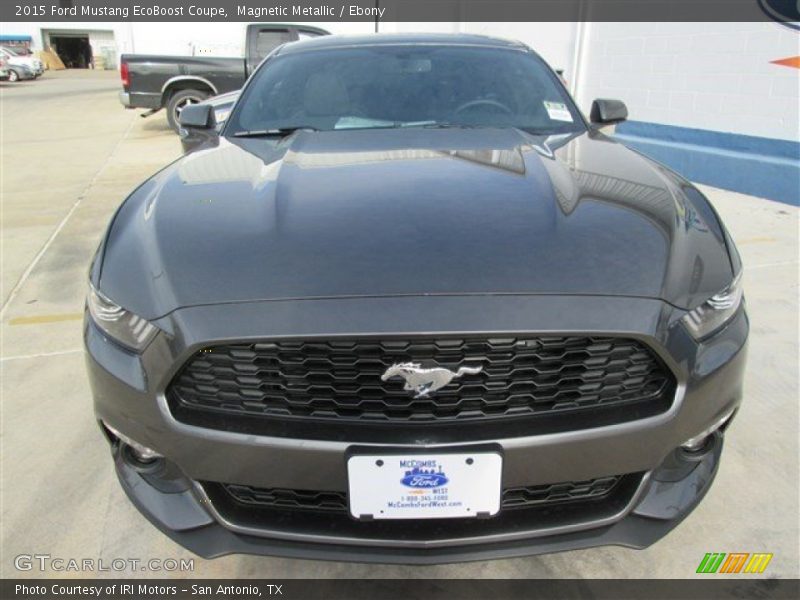 Magnetic Metallic / Ebony 2015 Ford Mustang EcoBoost Coupe
