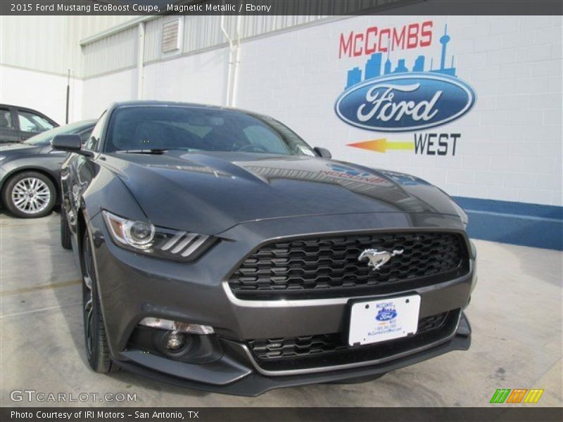 Magnetic Metallic / Ebony 2015 Ford Mustang EcoBoost Coupe
