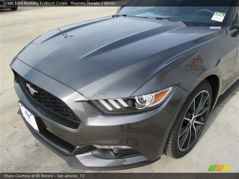Magnetic Metallic / Ebony 2015 Ford Mustang EcoBoost Coupe