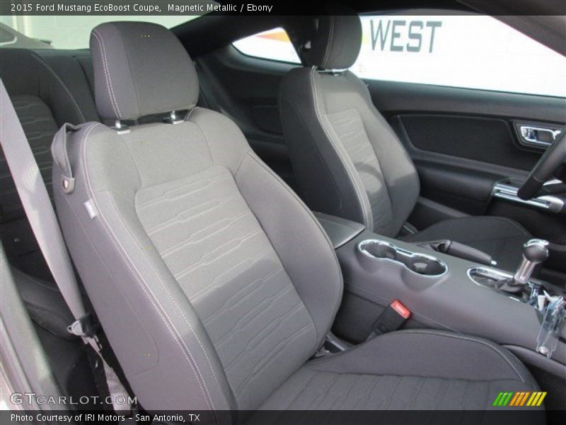 Magnetic Metallic / Ebony 2015 Ford Mustang EcoBoost Coupe