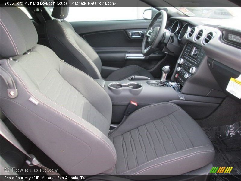 Magnetic Metallic / Ebony 2015 Ford Mustang EcoBoost Coupe
