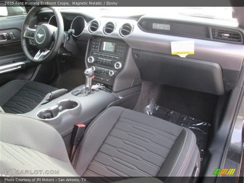 Magnetic Metallic / Ebony 2015 Ford Mustang EcoBoost Coupe