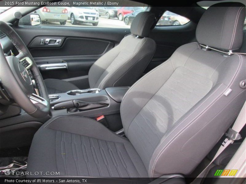 Magnetic Metallic / Ebony 2015 Ford Mustang EcoBoost Coupe