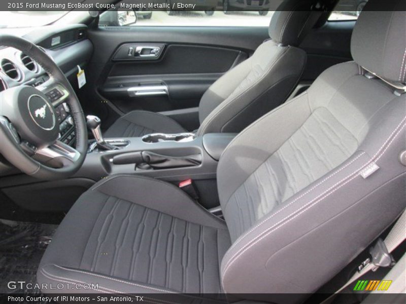 Magnetic Metallic / Ebony 2015 Ford Mustang EcoBoost Coupe