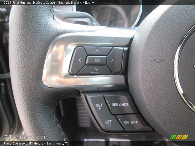 Magnetic Metallic / Ebony 2015 Ford Mustang EcoBoost Coupe