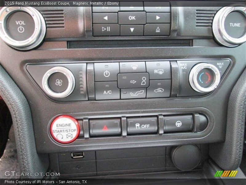 Magnetic Metallic / Ebony 2015 Ford Mustang EcoBoost Coupe