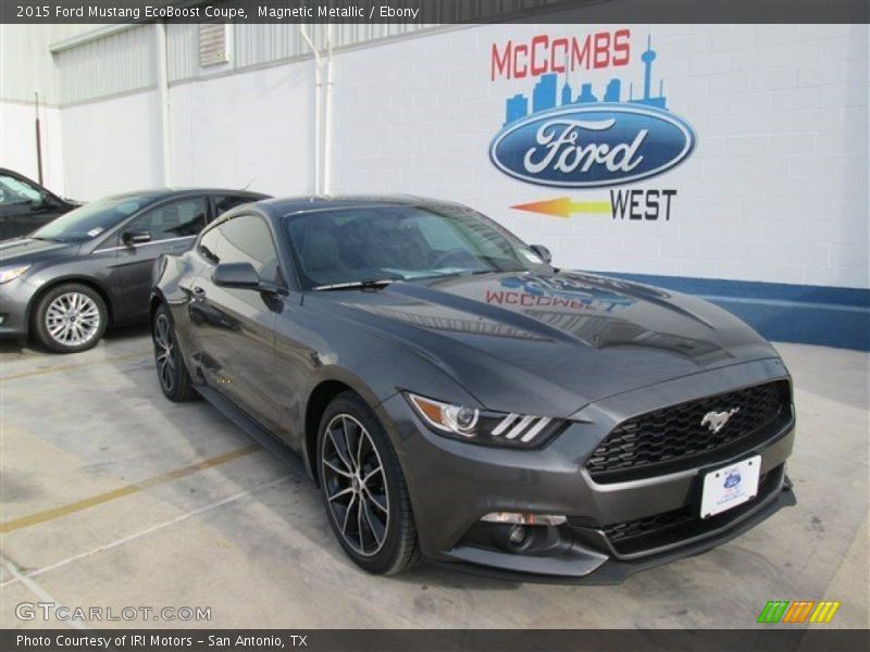 Magnetic Metallic / Ebony 2015 Ford Mustang EcoBoost Coupe