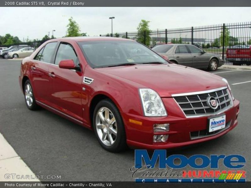 Crystal Red / Ebony 2008 Cadillac STS V8