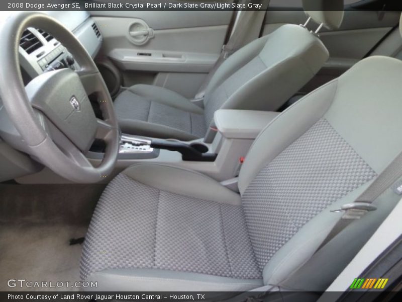 Brilliant Black Crystal Pearl / Dark Slate Gray/Light Slate Gray 2008 Dodge Avenger SE