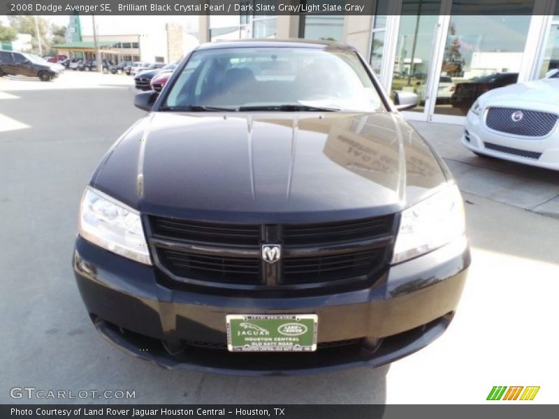 Brilliant Black Crystal Pearl / Dark Slate Gray/Light Slate Gray 2008 Dodge Avenger SE