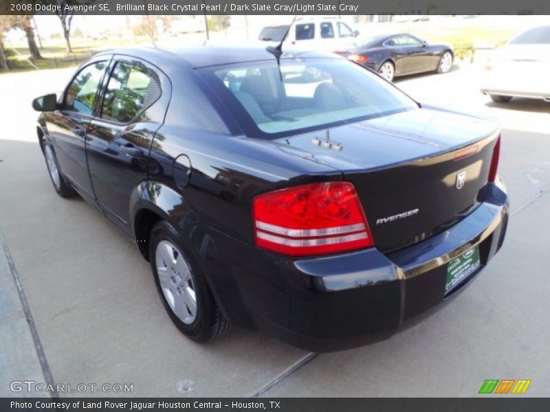 Brilliant Black Crystal Pearl / Dark Slate Gray/Light Slate Gray 2008 Dodge Avenger SE