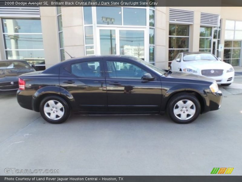 Brilliant Black Crystal Pearl / Dark Slate Gray/Light Slate Gray 2008 Dodge Avenger SE