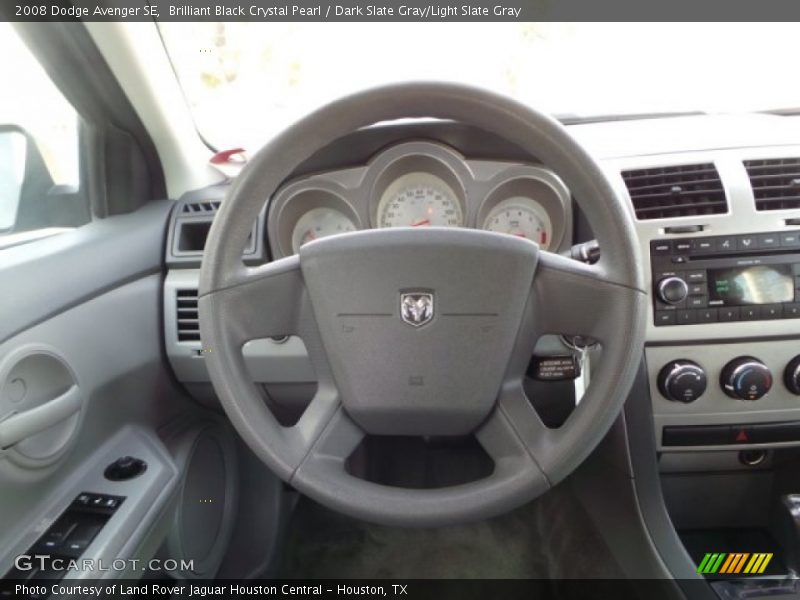 Brilliant Black Crystal Pearl / Dark Slate Gray/Light Slate Gray 2008 Dodge Avenger SE