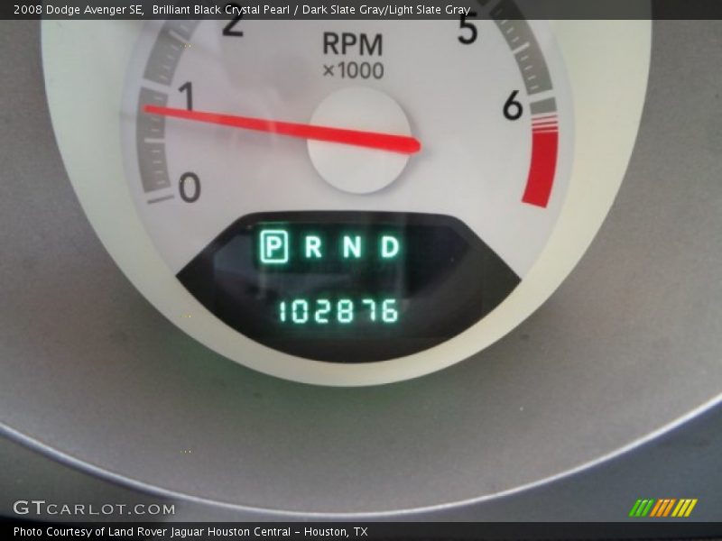 Brilliant Black Crystal Pearl / Dark Slate Gray/Light Slate Gray 2008 Dodge Avenger SE