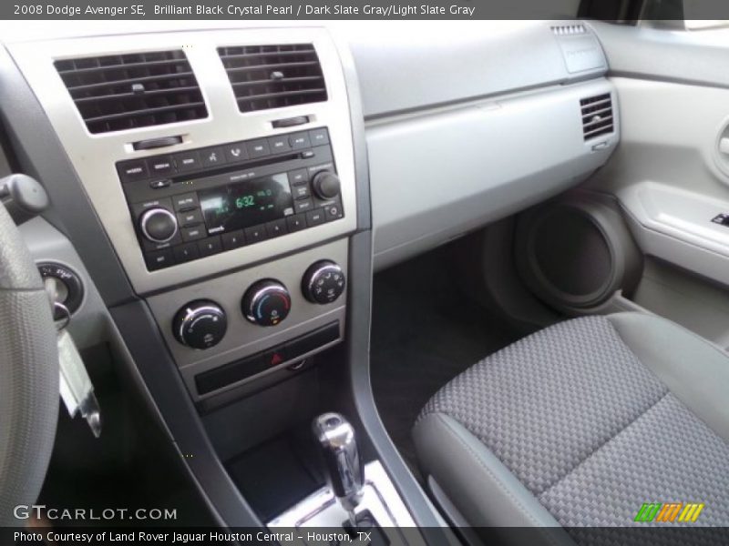 Brilliant Black Crystal Pearl / Dark Slate Gray/Light Slate Gray 2008 Dodge Avenger SE