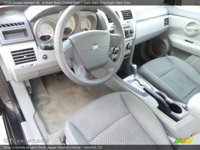 Brilliant Black Crystal Pearl / Dark Slate Gray/Light Slate Gray 2008 Dodge Avenger SE