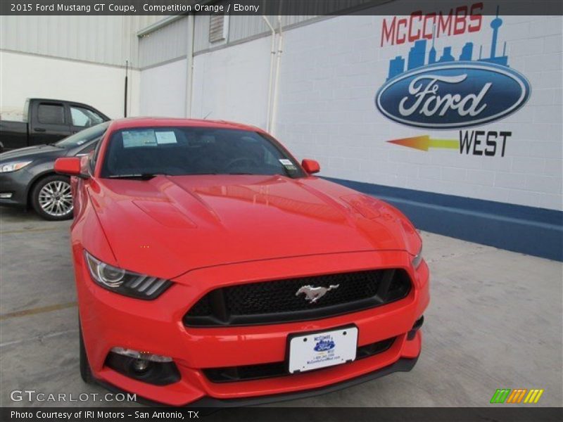 Competition Orange / Ebony 2015 Ford Mustang GT Coupe