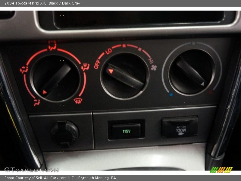 Black / Dark Gray 2004 Toyota Matrix XR
