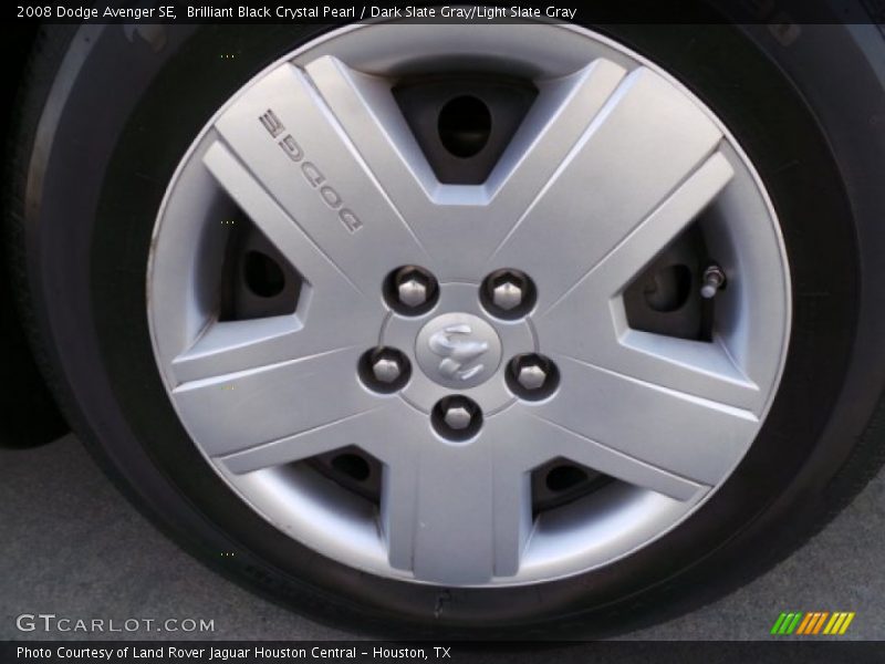Brilliant Black Crystal Pearl / Dark Slate Gray/Light Slate Gray 2008 Dodge Avenger SE