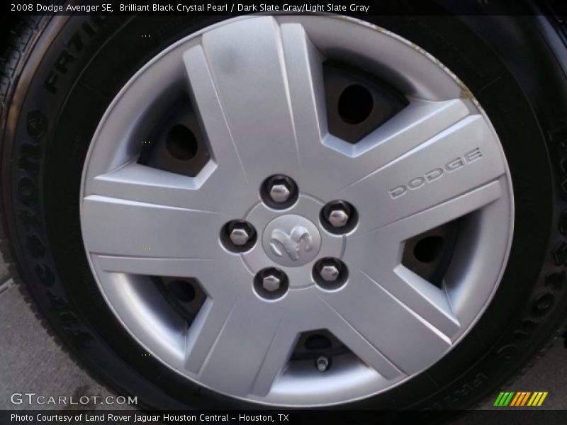 Brilliant Black Crystal Pearl / Dark Slate Gray/Light Slate Gray 2008 Dodge Avenger SE