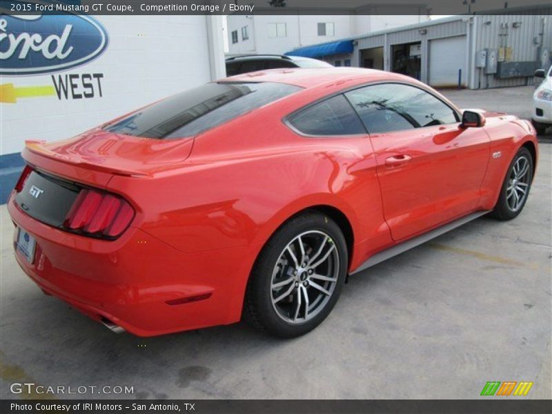 Competition Orange / Ebony 2015 Ford Mustang GT Coupe