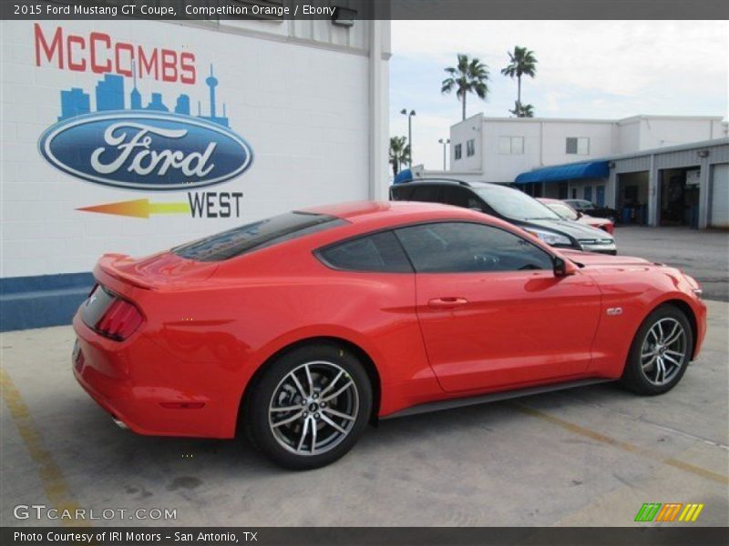 Competition Orange / Ebony 2015 Ford Mustang GT Coupe