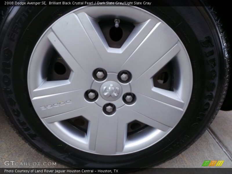 Brilliant Black Crystal Pearl / Dark Slate Gray/Light Slate Gray 2008 Dodge Avenger SE