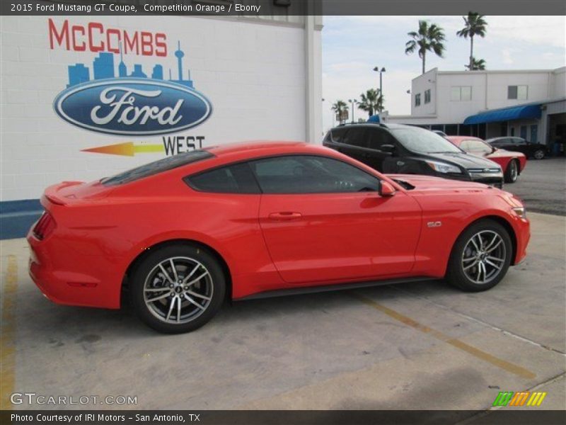 Competition Orange / Ebony 2015 Ford Mustang GT Coupe