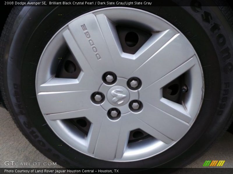Brilliant Black Crystal Pearl / Dark Slate Gray/Light Slate Gray 2008 Dodge Avenger SE
