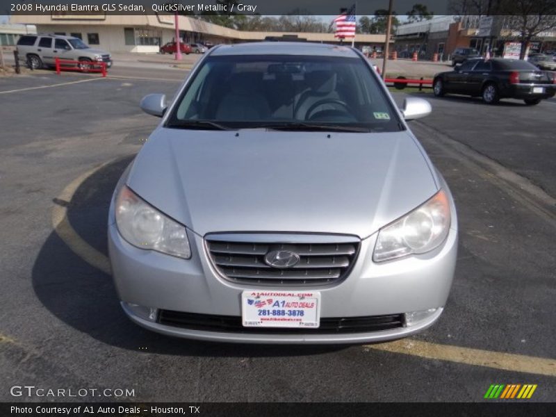 QuickSilver Metallic / Gray 2008 Hyundai Elantra GLS Sedan