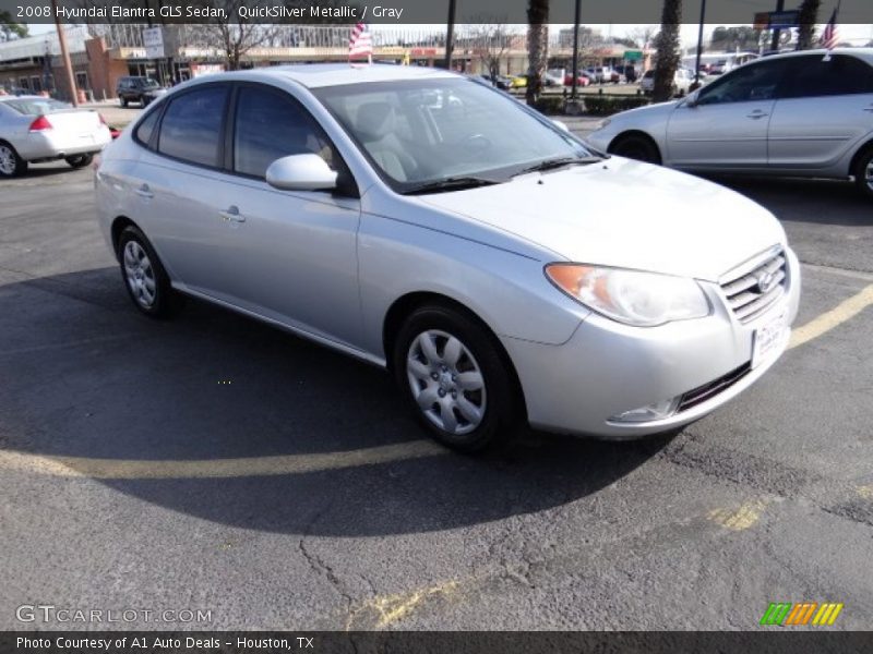 QuickSilver Metallic / Gray 2008 Hyundai Elantra GLS Sedan
