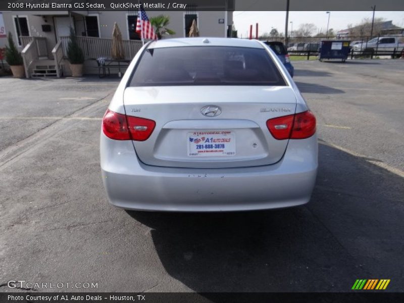 QuickSilver Metallic / Gray 2008 Hyundai Elantra GLS Sedan