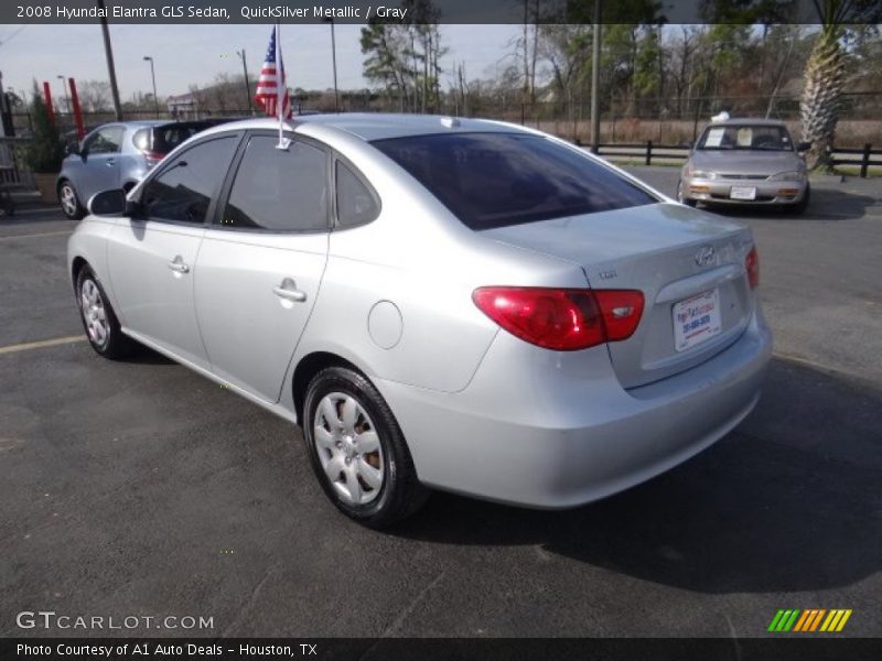 QuickSilver Metallic / Gray 2008 Hyundai Elantra GLS Sedan