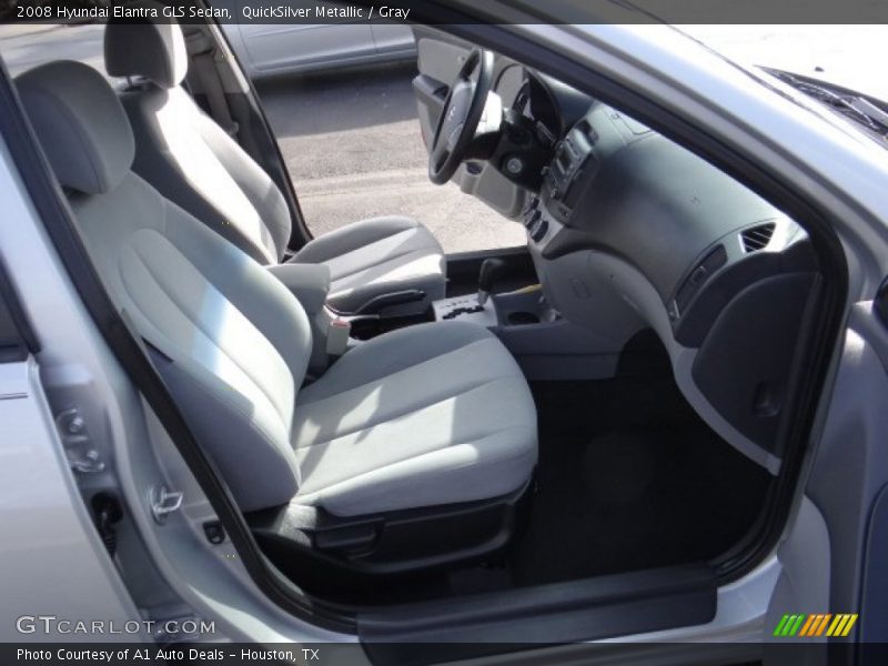 QuickSilver Metallic / Gray 2008 Hyundai Elantra GLS Sedan
